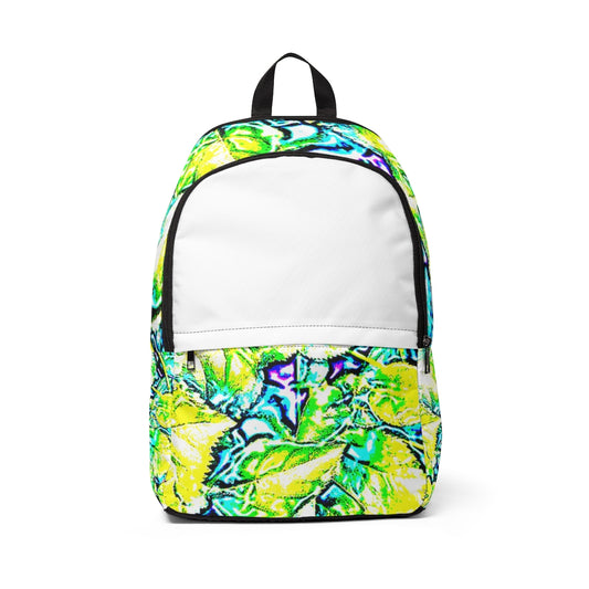 White Neon Unisex Fabric Backpack