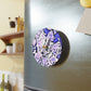CDEJ Purple Marble Wall Clocks