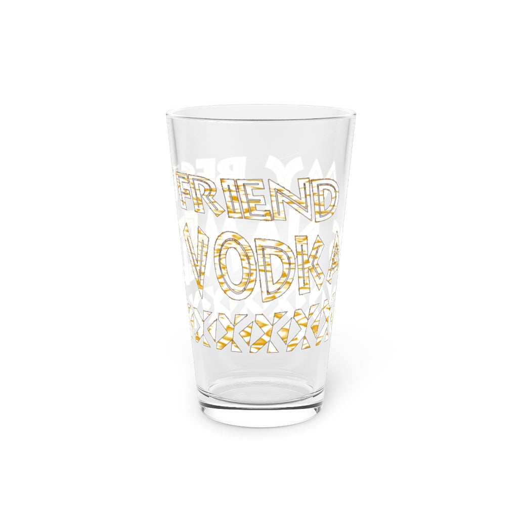 Graphic Vodka Pint Glass, 16oz