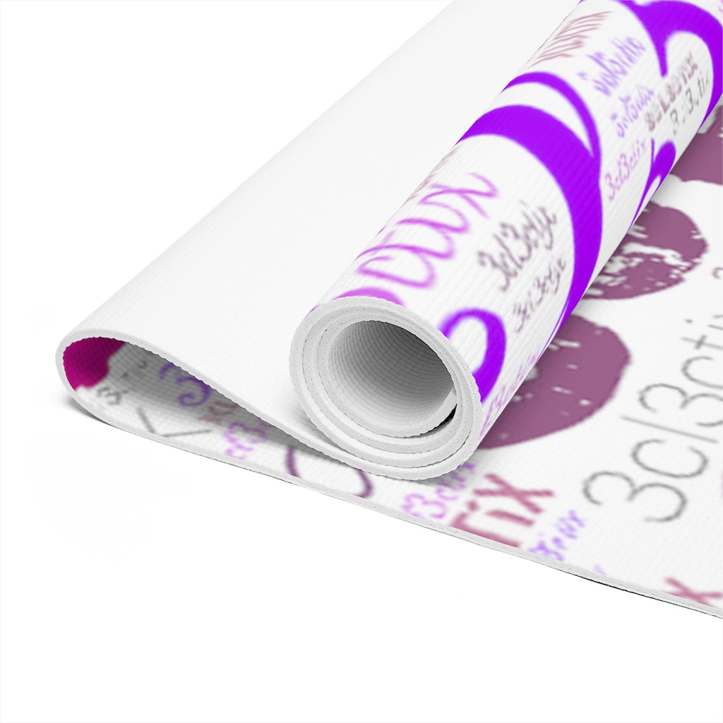 Purple Branded Foam Yoga Mat