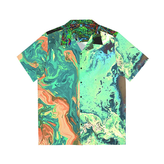 CDEJ Green Marble Men's Hawaiian Shirt