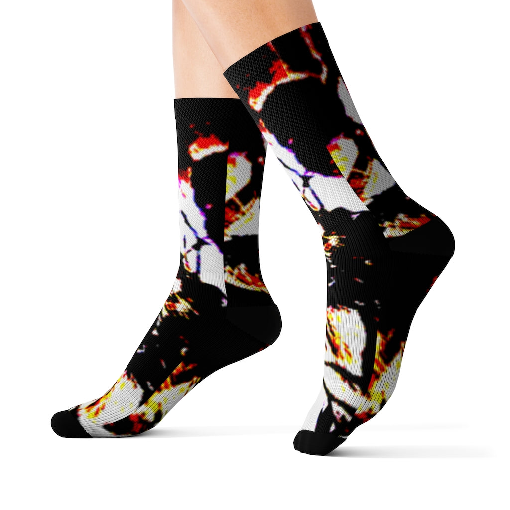 Floral Sublimation Socks