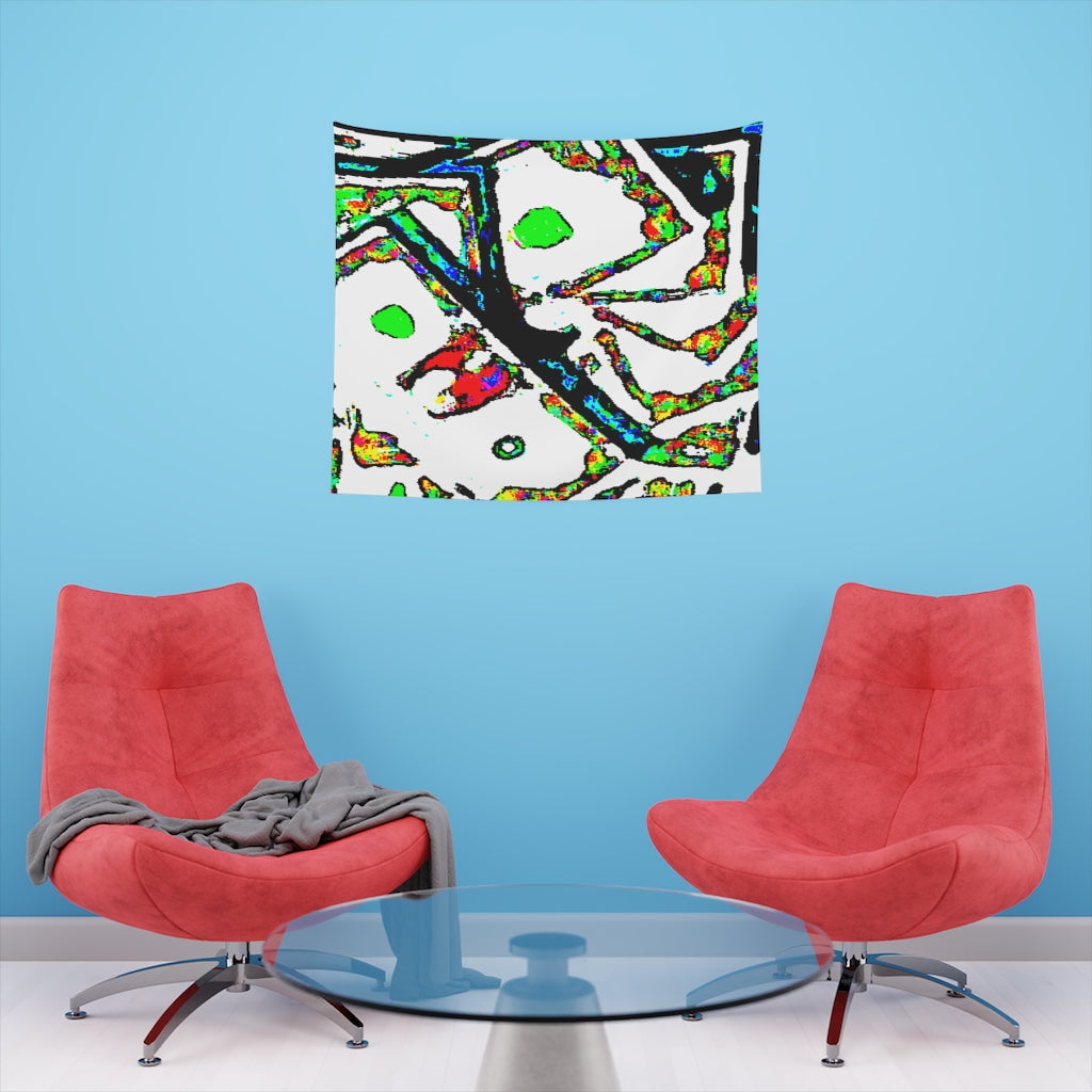 Painted Money Printed Wall Tapestry