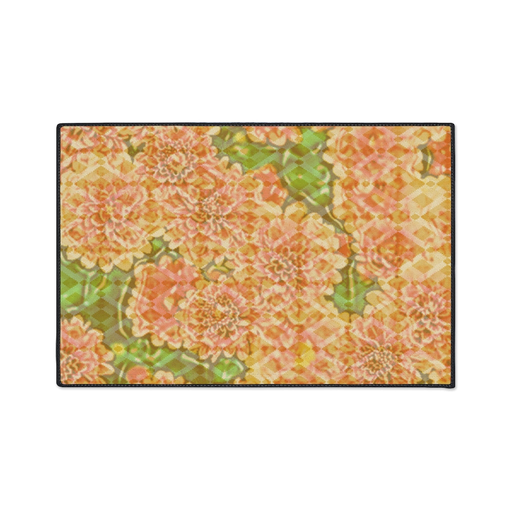 Floral Heavy Duty Floor Mat