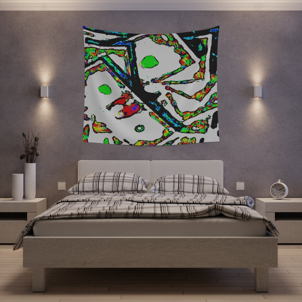 Painted Money Printed Wall Tapestry