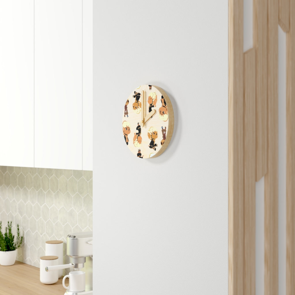 Branded Wooden Wall Clock