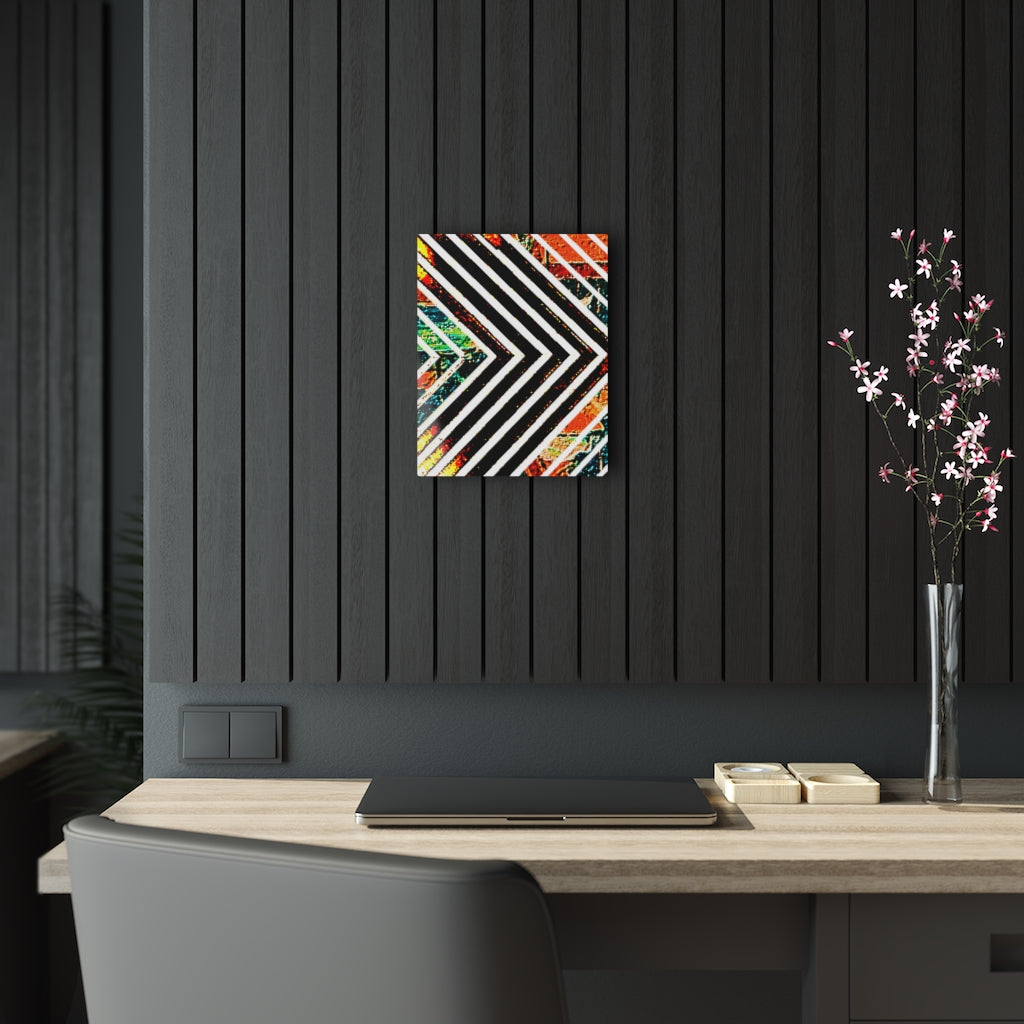 Multi-Colored Striped Acrylic Prints