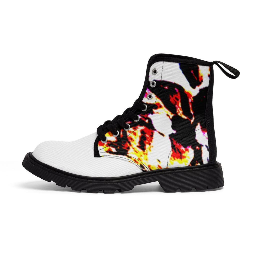 Floral Women's Canvas Boots