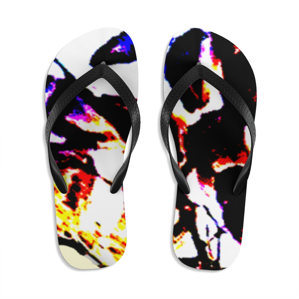 Floral Unisex Flip-Flops