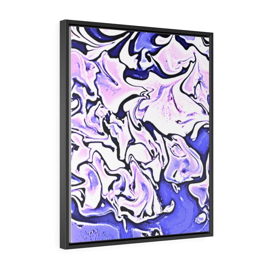 CDEJ Purple Marble Gallery Canvas Wraps, Vertical Frame