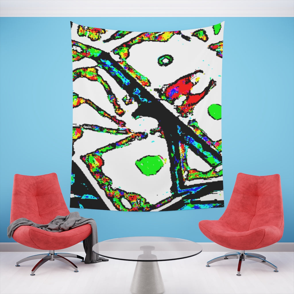 Painted Money Printed Wall Tapestry