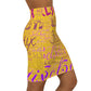 Yellow Branded Women's Mini Skirt