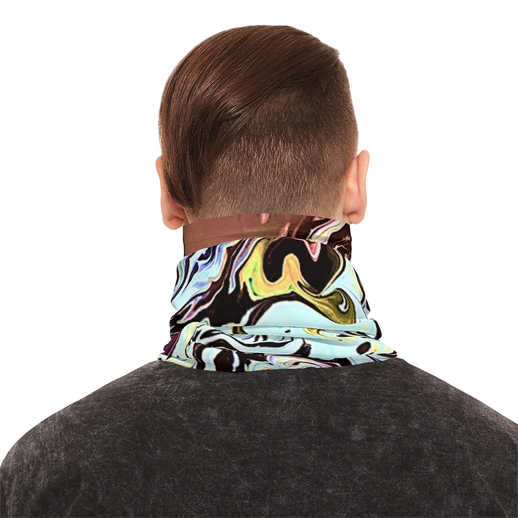 CDEJ Turquoise Marble Lightweight Neck Gaiter