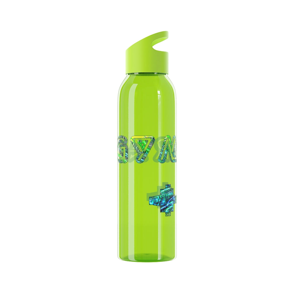 Graphic "Gym Rat" Sky Water Bottle