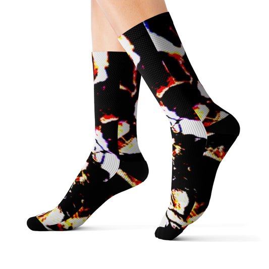 Floral Sublimation Socks