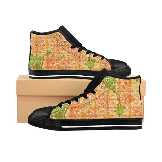 Branded faded floral Women's High-top Sneakers
