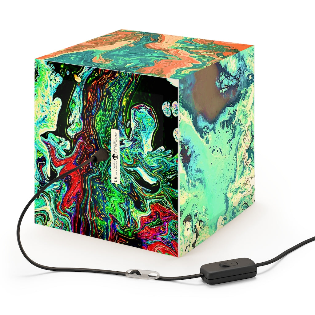 CDEJ Green Marble Light Cube Lamp