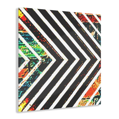 Multi-Colored Striped Acrylic Prints