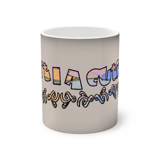 Graphic "Cutie" Color-Changing Mug, 11oz