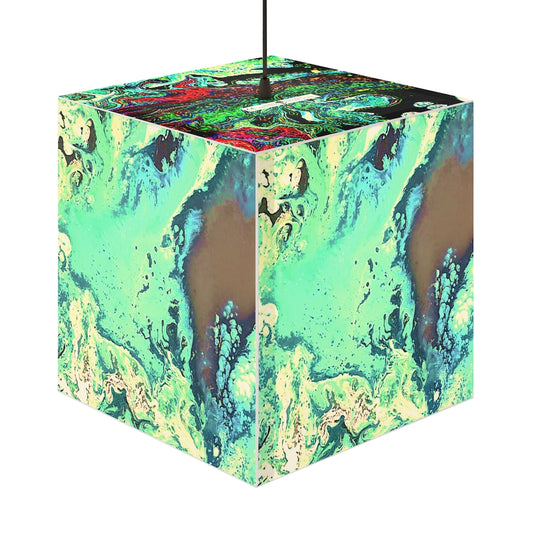 CDEJ Green Marble Light Cube Lamp