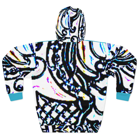 Faux Baroque Print AOP Unisex Pullover Hoodie