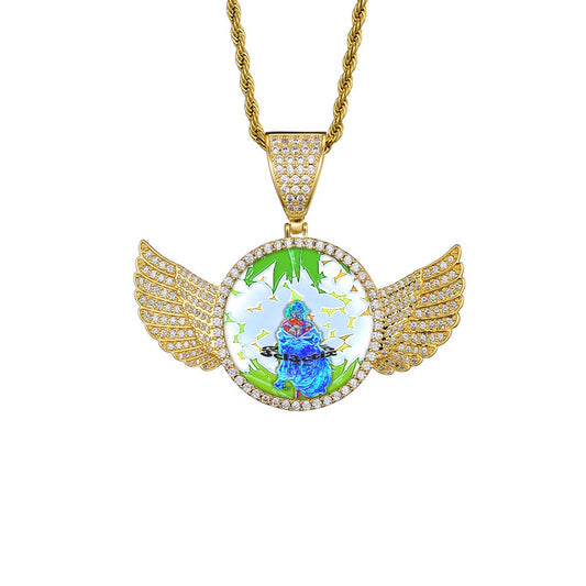 Branded Wings Necklace