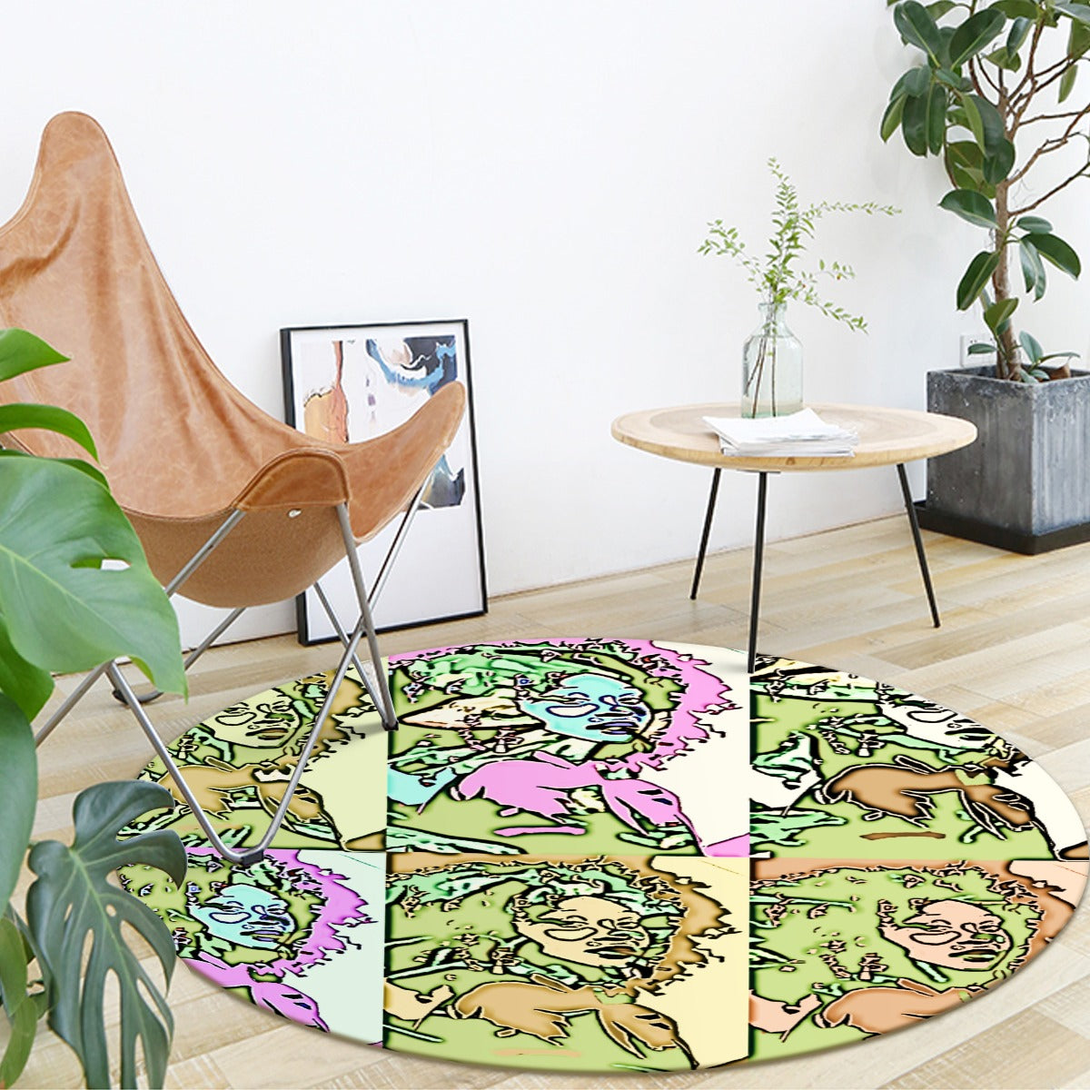 Afro Foldable round mat