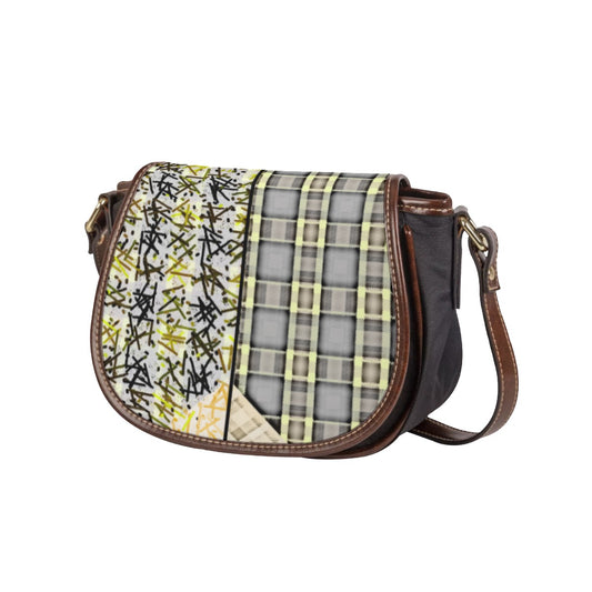 Patchwork Tambourin Bag With Single Strap