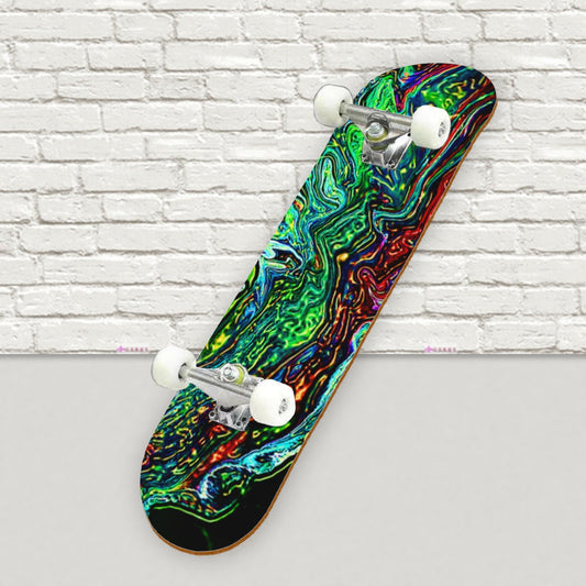 CDEJ Green Marble Skateboard sticker | Back