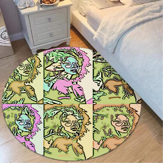 Afro Foldable round mat