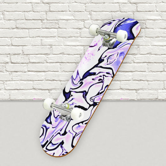 CDEJ Purple Marble Skateboard sticker | Back