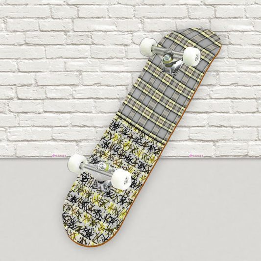 Patchwork Skateboard sticker | Back