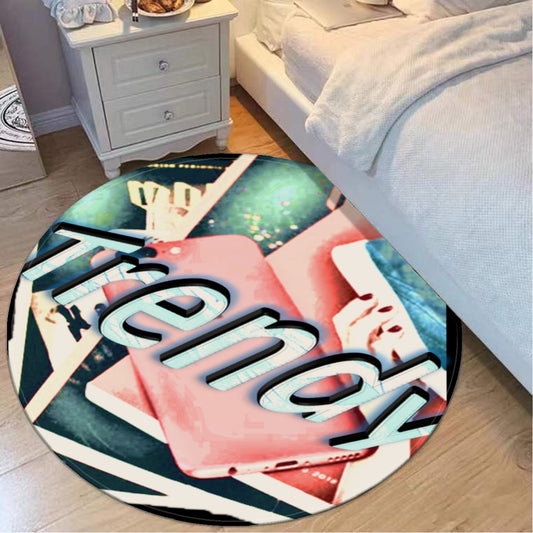 Graphic Trendy Foldable round mat