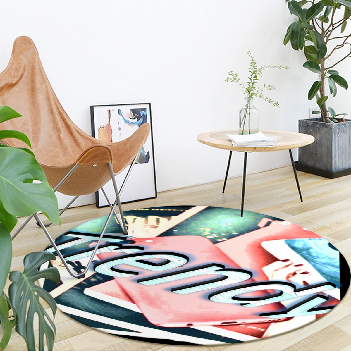 Graphic Trendy Foldable round mat