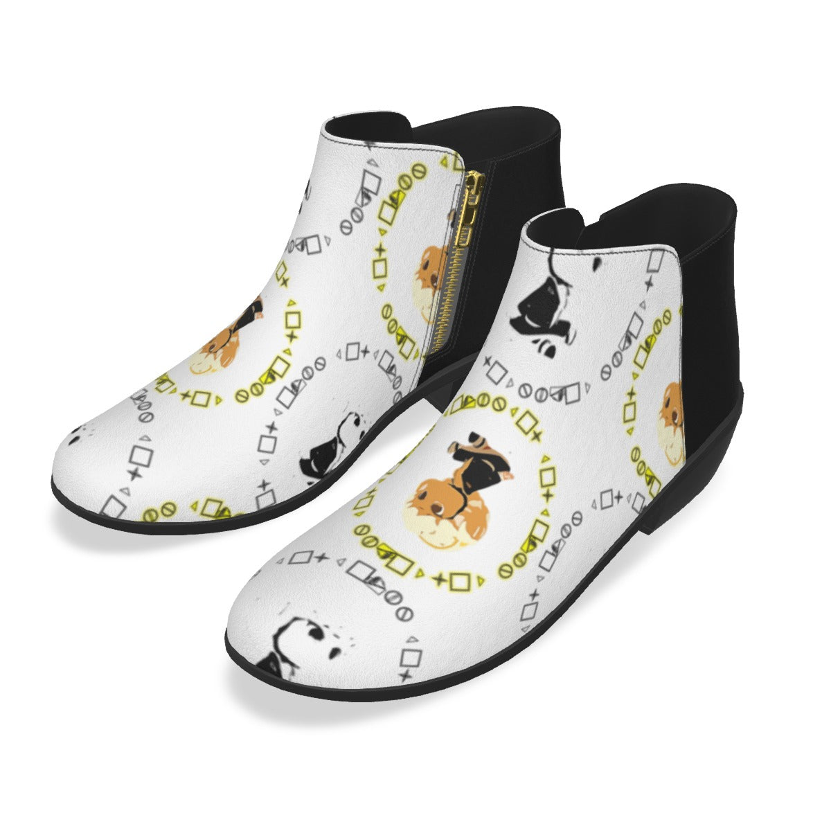 Branded Pattern Men's Fashion Boots