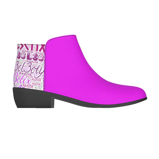 Mix Match Purple Branded Women's Boots