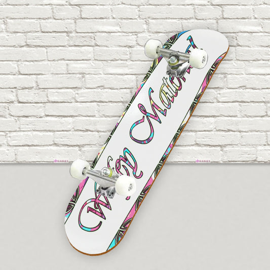 Graphic Wifey Skateboard sticker | Back