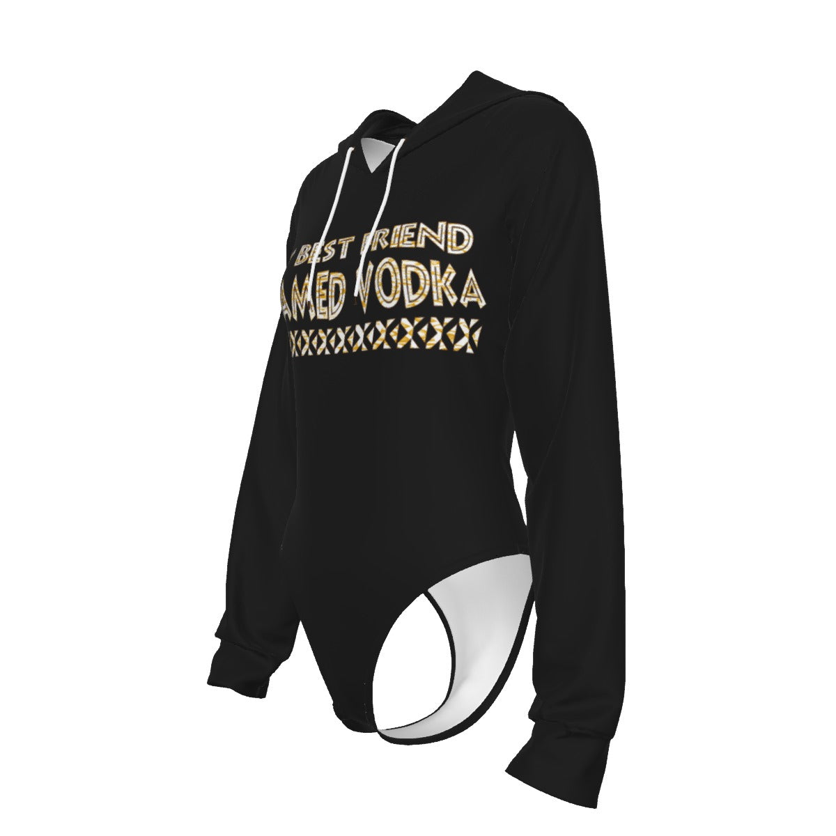 Graphic Vodka Hooded Bodysuit
