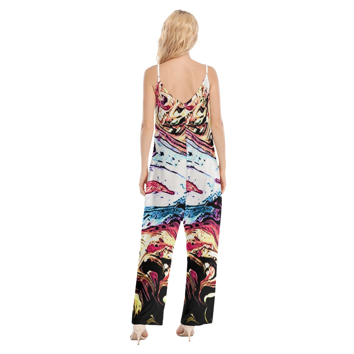 Marble Loose Cami Jumpsuit