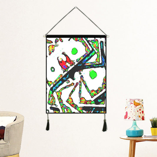 Painted Money Fabric Hanging Picture
