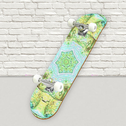 Green Skateboard sticker | Back