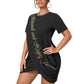 Graphic Blessed Plus Size Stacked Hem Dress