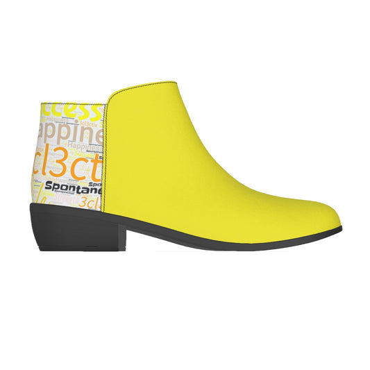 Mix Match Yellow Branded Women's Boots