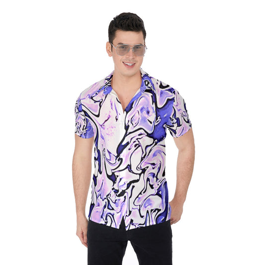 CDEJ Purple Marble Men's Shirt