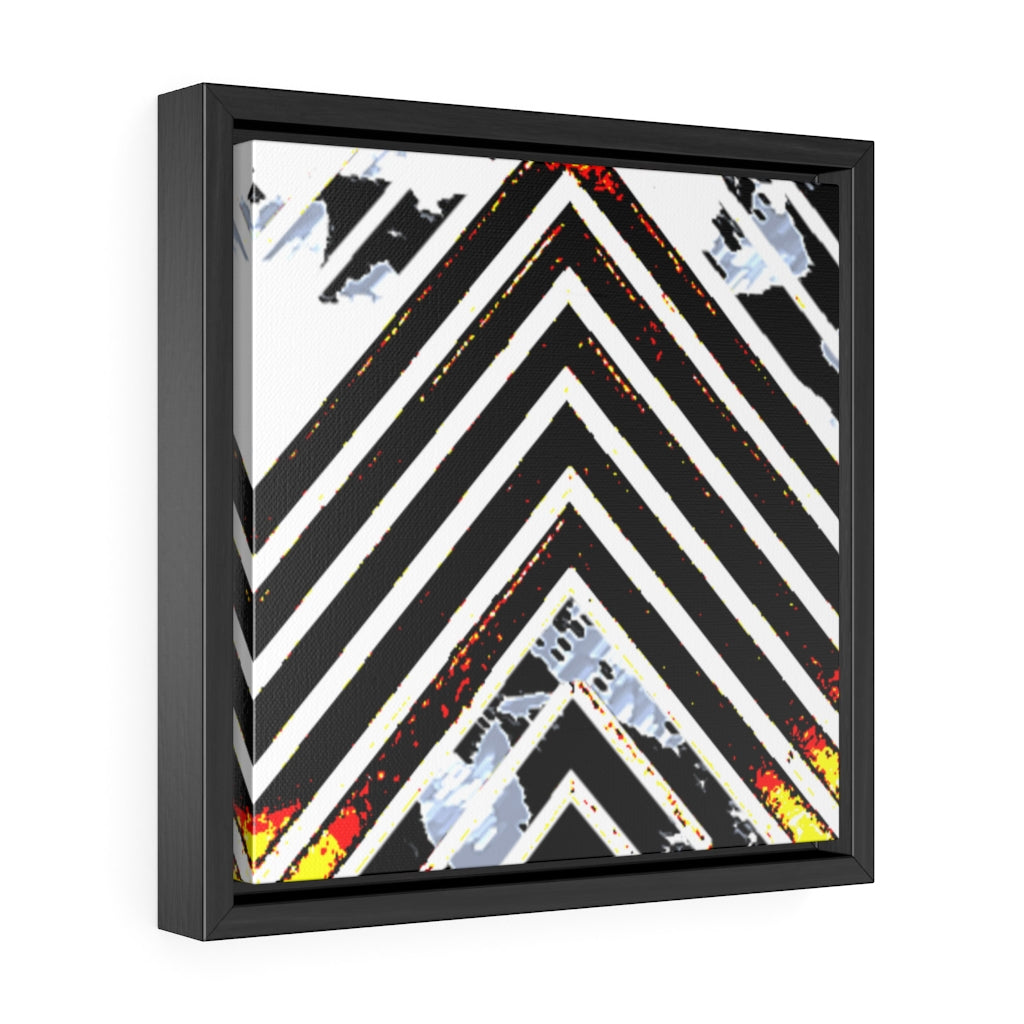 Stripped Gallery Canvas Wraps, Square Frame