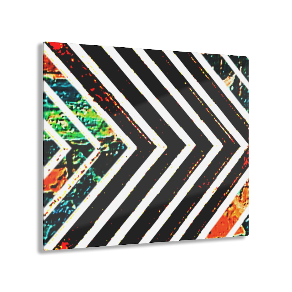 Multi-Colored Striped Acrylic Prints