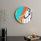 Abstract Wooden Wall Clock