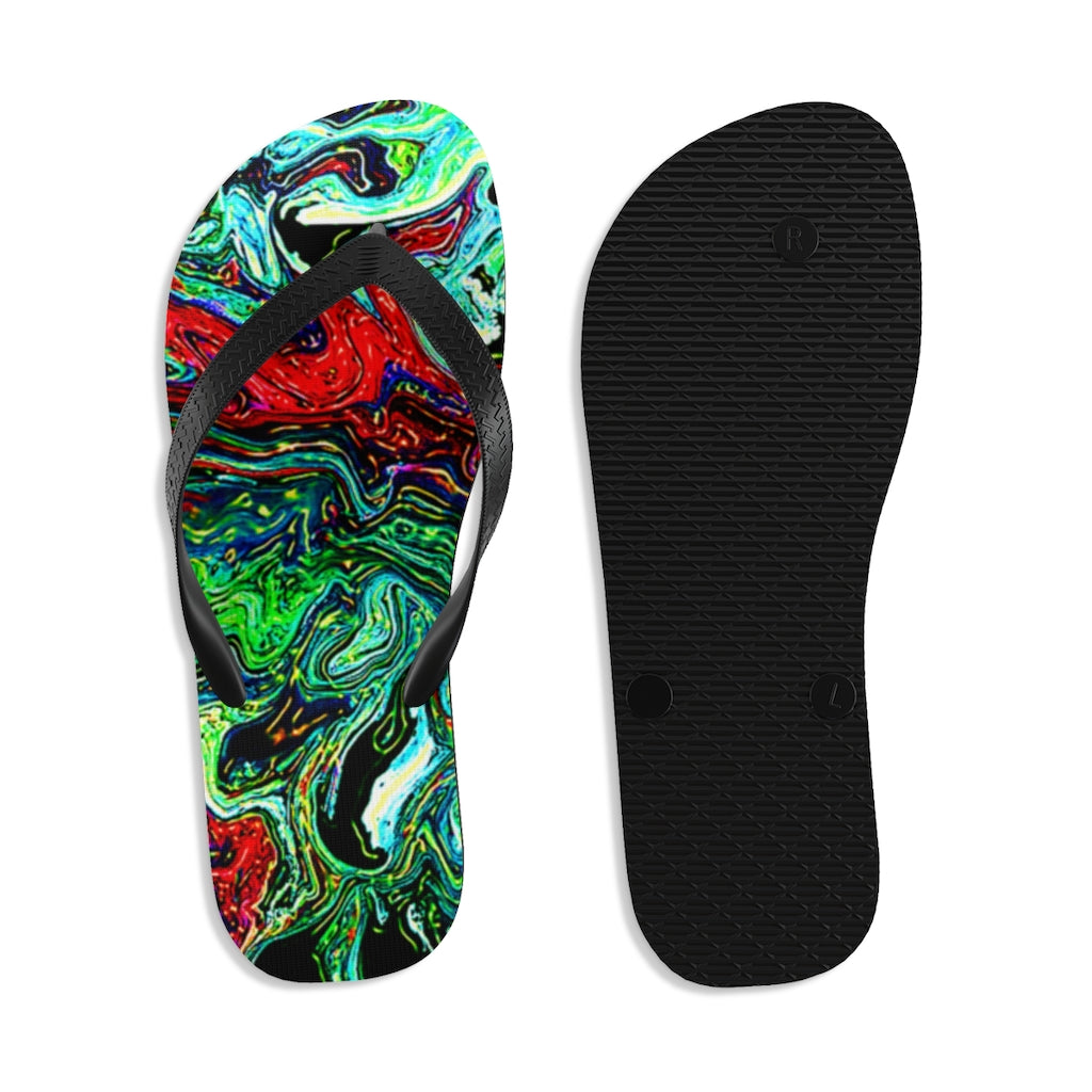 CDEJ Green Unisex Flip-Flops