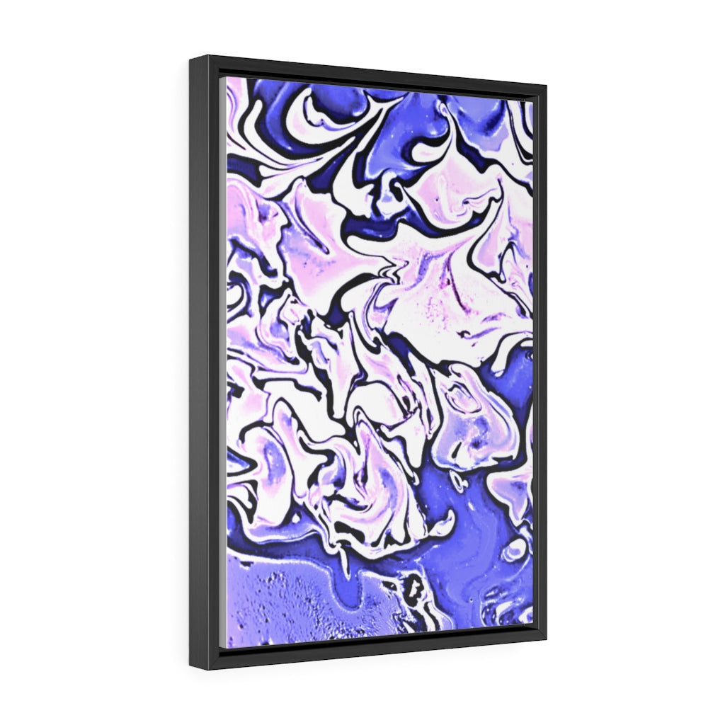 CDEJ Purple Marble Gallery Canvas Wraps, Vertical Frame