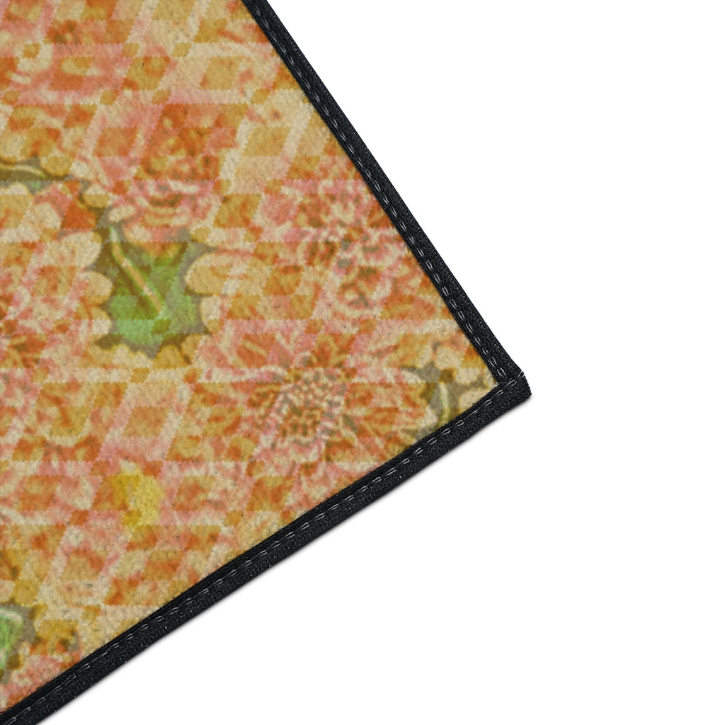 Floral Heavy Duty Floor Mat